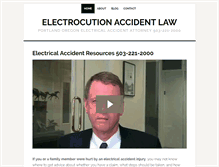 Tablet Screenshot of electrocutionaccidentlaw.com